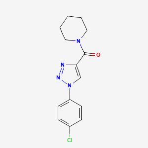 molecular formula C14H15ClN4O B11208923 [1-(4-chlorophenyl)-1H-1,2,3-triazol-4-yl](piperidin-1-yl)methanone 