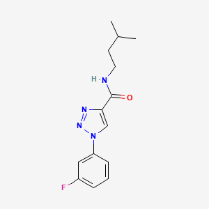 1-(3-fluorophenyl)-N-(3-methylbutyl)-1H-1,2,3-triazole-4-carboxamide