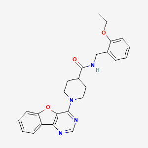 1-([1]benzofuro[3,2-d]pyrimidin-4-yl)-N-(2-ethoxybenzyl)piperidine-4-carboxamide