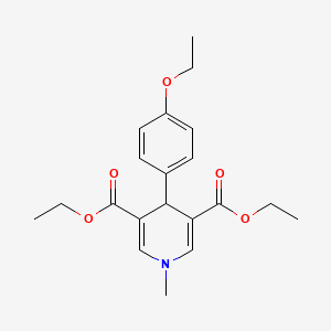 molecular formula C20H25NO5 B11208992 Diethyl 4-(4-ethoxyphenyl)-1-methyl-1,4-dihydropyridine-3,5-dicarboxylate 