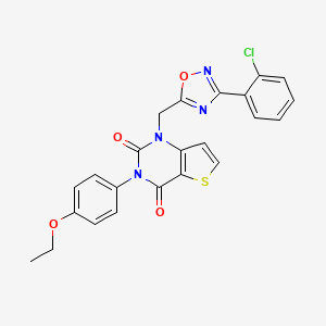 molecular formula C23H17ClN4O4S B11208996 N-[5-({[(3-methylphenyl)amino]carbonyl}amino)-1,3-benzothiazol-2-yl]benzamide 