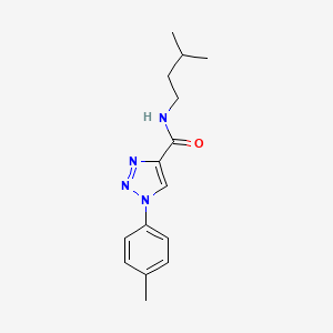 N-(3-methylbutyl)-1-(4-methylphenyl)-1H-1,2,3-triazole-4-carboxamide