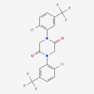 1,4-Bis[2-chloro-5-(trifluoromethyl)phenyl]piperazine-2,5-dione