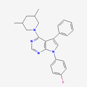 4-(3,5-dimethylpiperidin-1-yl)-7-(4-fluorophenyl)-5-phenyl-7H-pyrrolo[2,3-d]pyrimidine