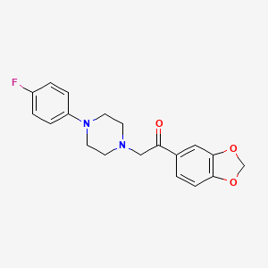 1-(1,3-Benzodioxol-5-yl)-2-[4-(4-fluorophenyl)piperazin-1-yl]ethanone