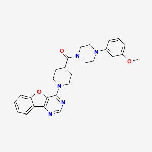 [1-([1]Benzofuro[3,2-d]pyrimidin-4-yl)piperidin-4-yl][4-(3-methoxyphenyl)piperazin-1-yl]methanone