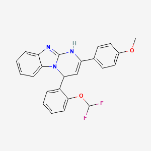 4-[2-(Difluoromethoxy)phenyl]-2-(4-methoxyphenyl)-1,4-dihydropyrimido[1,2-a]benzimidazole