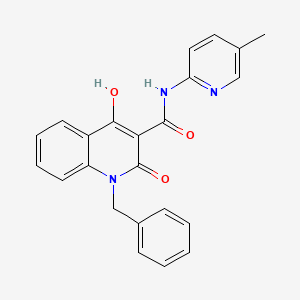 1-benzyl-2-hydroxy-N-(5-methylpyridin-2-yl)-4-oxo-1,4-dihydroquinoline-3-carboxamide