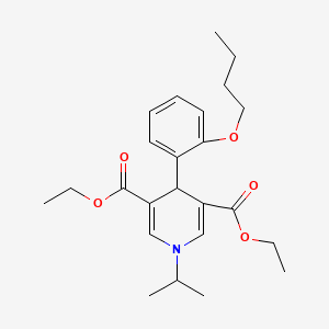 Diethyl 4-(2-butoxyphenyl)-1-(propan-2-yl)-1,4-dihydropyridine-3,5-dicarboxylate