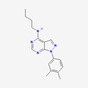 N-butyl-1-(3,4-dimethylphenyl)-1H-pyrazolo[3,4-d]pyrimidin-4-amine