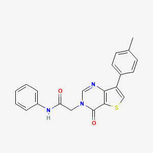 2-[7-(4-methylphenyl)-4-oxothieno[3,2-d]pyrimidin-3(4H)-yl]-N-phenylacetamide