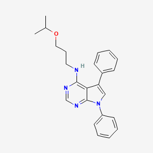 5,7-diphenyl-N-[3-(propan-2-yloxy)propyl]-7H-pyrrolo[2,3-d]pyrimidin-4-amine