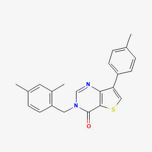 3-(2,4-dimethylbenzyl)-7-(4-methylphenyl)thieno[3,2-d]pyrimidin-4(3H)-one