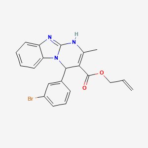 Prop-2-en-1-yl 4-(3-bromophenyl)-2-methyl-1,4-dihydropyrimido[1,2-a]benzimidazole-3-carboxylate