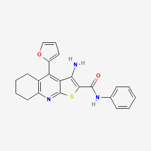 3-amino-4-(furan-2-yl)-N-phenyl-5,6,7,8-tetrahydrothieno[2,3-b]quinoline-2-carboxamide