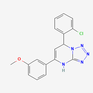 7-(2-Chlorophenyl)-5-(3-methoxyphenyl)-3,7-dihydrotetrazolo[1,5-a]pyrimidine