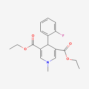 molecular formula C18H20FNO4 B11209402 Diethyl 4-(2-fluorophenyl)-1-methyl-1,4-dihydropyridine-3,5-dicarboxylate 