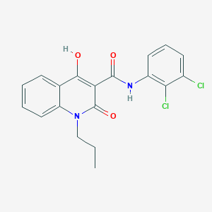 N-(2,3-dichlorophenyl)-2-hydroxy-4-oxo-1-propyl-1,4-dihydroquinoline-3-carboxamide