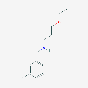 molecular formula C13H21NO B11209465 (3-Ethoxypropyl)[(3-methylphenyl)methyl]amine 