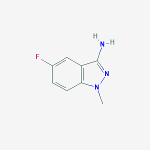 molecular formula C8H8FN3 B112095 5-Fluoro-1-methyl-1H-indazol-3-amine CAS No. 171809-12-4