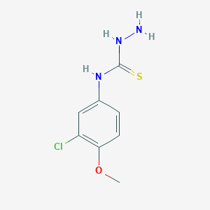 N-(3-chloro-4-methoxyphenyl)hydrazinecarbothioamide