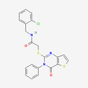 N-(2-chlorobenzyl)-2-[(4-oxo-3-phenyl-3,4-dihydrothieno[3,2-d]pyrimidin-2-yl)sulfanyl]acetamide