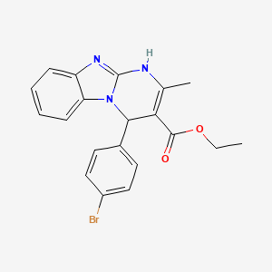 Ethyl 4-(4-bromophenyl)-2-methyl-1,4-dihydropyrimido[1,2-a]benzimidazole-3-carboxylate