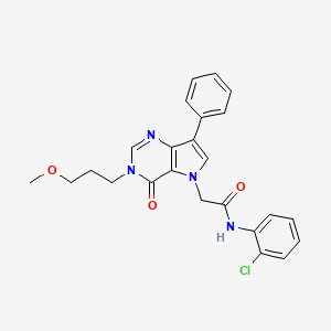 N-(2-chlorophenyl)-2-[3-(3-methoxypropyl)-4-oxo-7-phenyl-3,4-dihydro-5H-pyrrolo[3,2-d]pyrimidin-5-yl]acetamide