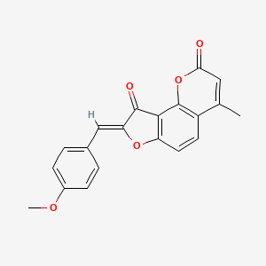 (8Z)-8-(4-methoxybenzylidene)-4-methyl-2H-furo[2,3-h]chromene-2,9(8H)-dione