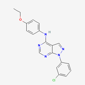 1-(3-chlorophenyl)-N-(4-ethoxyphenyl)-1H-pyrazolo[3,4-d]pyrimidin-4-amine