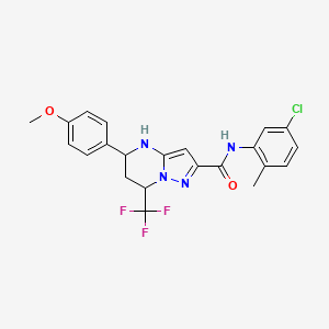 N-(5-chloro-2-methylphenyl)-5-(4-methoxyphenyl)-7-(trifluoromethyl)-4,5,6,7-tetrahydropyrazolo[1,5-a]pyrimidine-2-carboxamide