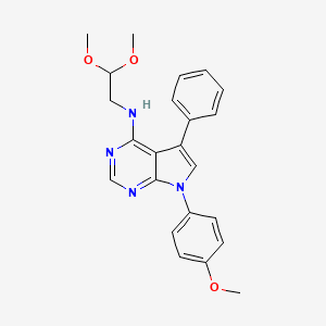 N-(2,2-dimethoxyethyl)-7-(4-methoxyphenyl)-5-phenyl-7H-pyrrolo[2,3-d]pyrimidin-4-amine