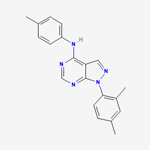 molecular formula C20H19N5 B11209684 1-(2,4-dimethylphenyl)-N-(4-methylphenyl)-1H-pyrazolo[3,4-d]pyrimidin-4-amine 