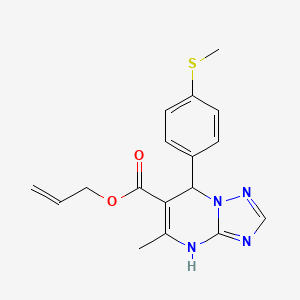 Prop-2-en-1-yl 5-methyl-7-[4-(methylsulfanyl)phenyl]-4,7-dihydro[1,2,4]triazolo[1,5-a]pyrimidine-6-carboxylate