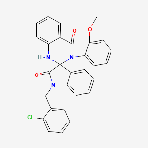 1-(2-chlorobenzyl)-3'-(2-methoxyphenyl)-1'H-spiro[indole-3,2'-quinazoline]-2,4'(1H,3'H)-dione