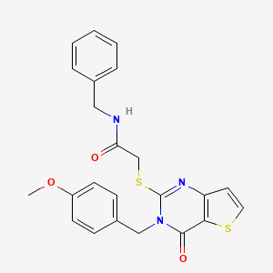 N-benzyl-2-{[3-(4-methoxybenzyl)-4-oxo-3,4-dihydrothieno[3,2-d]pyrimidin-2-yl]sulfanyl}acetamide