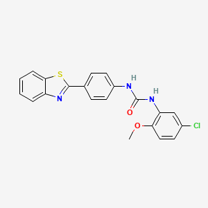 1-(4-(Benzo[d]thiazol-2-yl)phenyl)-3-(5-chloro-2-methoxyphenyl)urea