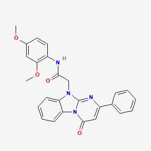 N-(2,4-dimethoxyphenyl)-2-(4-oxo-2-phenylpyrimido[1,2-a]benzimidazol-10(4H)-yl)acetamide