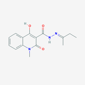 N'-[(2E)-butan-2-ylidene]-4-hydroxy-1-methyl-2-oxo-1,2-dihydroquinoline-3-carbohydrazide