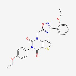 3-(4-ethoxyphenyl)-1-{[3-(2-ethoxyphenyl)-1,2,4-oxadiazol-5-yl]methyl}-1H,2H,3H,4H-thieno[3,2-d]pyrimidine-2,4-dione