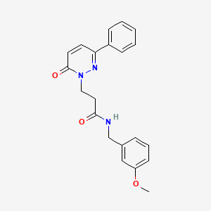 N-(3-methoxybenzyl)-3-(6-oxo-3-phenylpyridazin-1(6H)-yl)propanamide