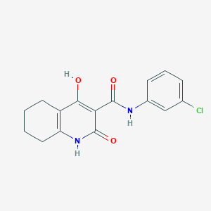 N-(3-chlorophenyl)-2,4-dihydroxy-5,6,7,8-tetrahydroquinoline-3-carboxamide