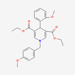 Diethyl 1-(4-methoxybenzyl)-4-(2-methoxyphenyl)-1,4-dihydropyridine-3,5-dicarboxylate