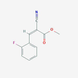 molecular formula C11H8FNO2 B11209962 methyl (2Z)-2-cyano-3-(2-fluorophenyl)prop-2-enoate 