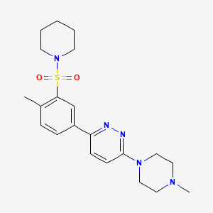 3-(4-Methylpiperazin-1-yl)-6-[4-methyl-3-(piperidin-1-ylsulfonyl)phenyl]pyridazine