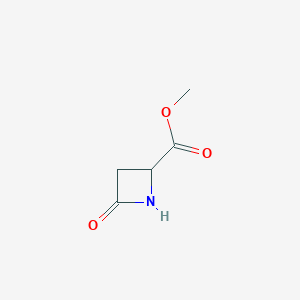 molecular formula C5H7NO3 B011210 (S)-甲基 4-氧代氮杂环丁烷-2-羧酸酯 CAS No. 100188-44-1
