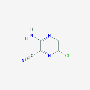 molecular formula C5H3ClN4 B112100 3-Amino-6-chloropyrazine-2-carbonitrile CAS No. 17231-50-4