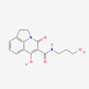 4-hydroxy-N-(3-hydroxypropyl)-6-oxo-1,2-dihydro-6H-pyrrolo[3,2,1-ij]quinoline-5-carboxamide