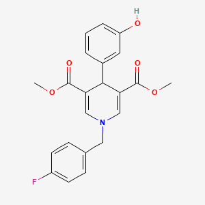 Dimethyl 1-(4-fluorobenzyl)-4-(3-hydroxyphenyl)-1,4-dihydropyridine-3,5-dicarboxylate