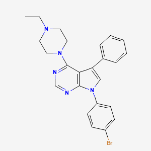 7-(4-bromophenyl)-4-(4-ethylpiperazin-1-yl)-5-phenyl-7H-pyrrolo[2,3-d]pyrimidine